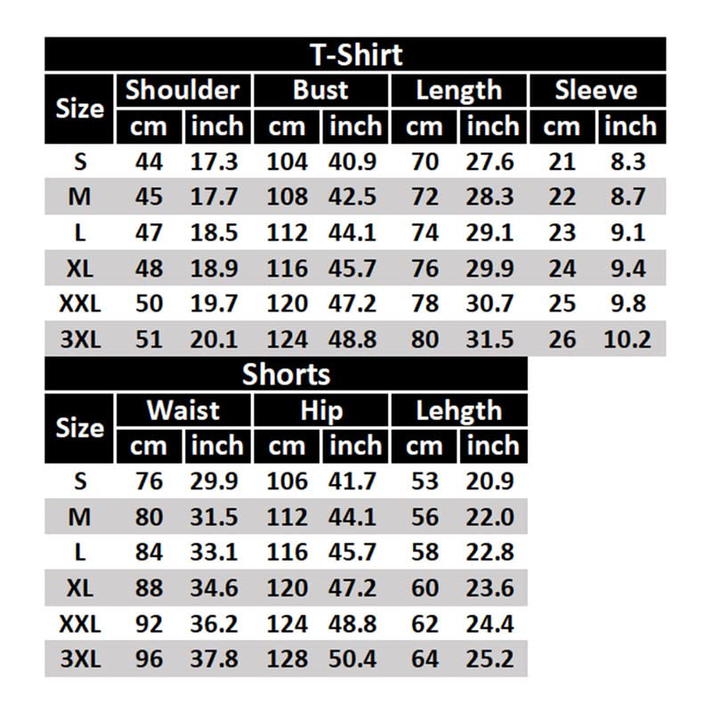 Ensemble t-shirt et short gris homme XXXL décontracté - 7