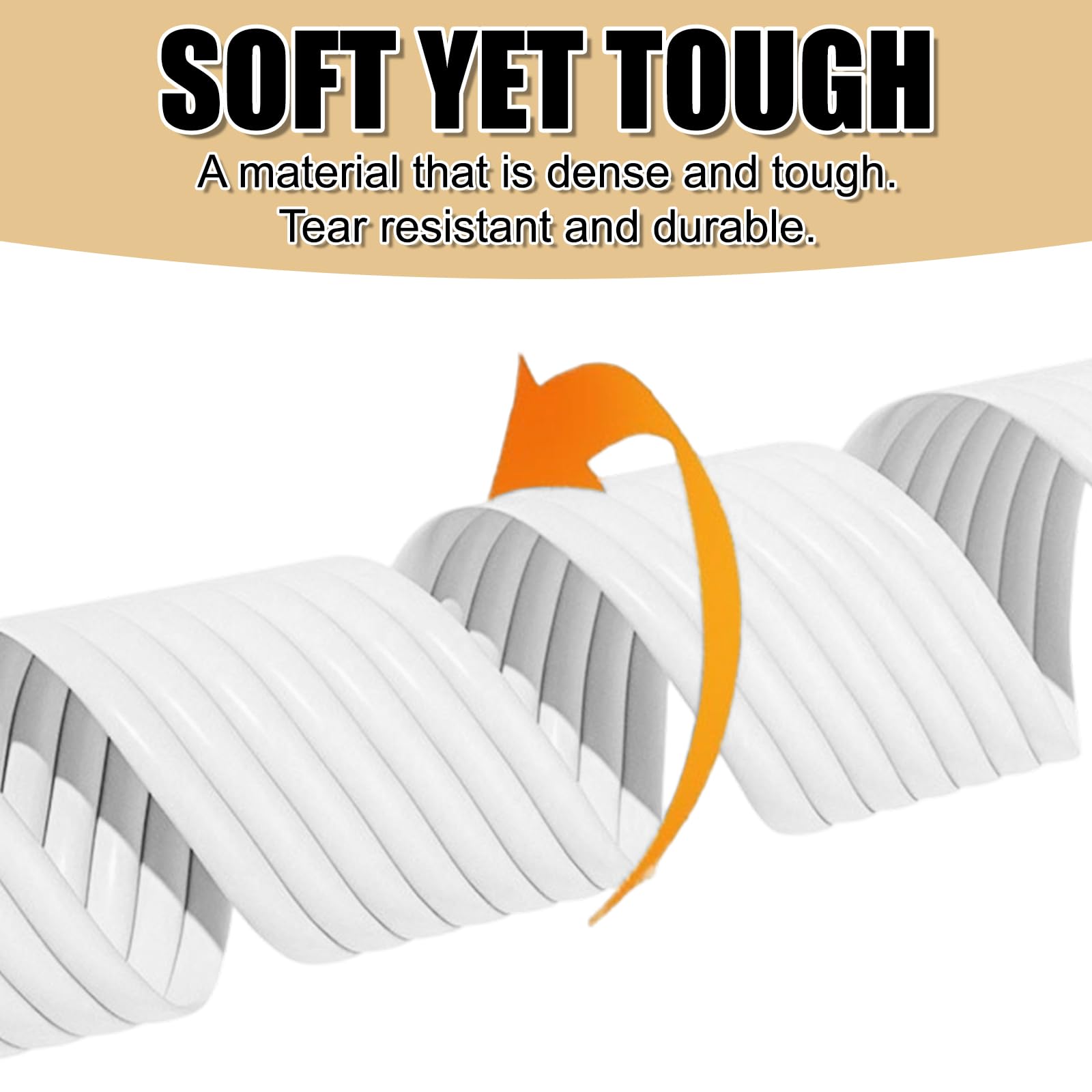 Protector de cantos para bebé, autoadhesivo, 5 m, suave protección para esquinas de bebé, de espuma, para muebles, cama, alféizar de ventana y escritorio (blanco)