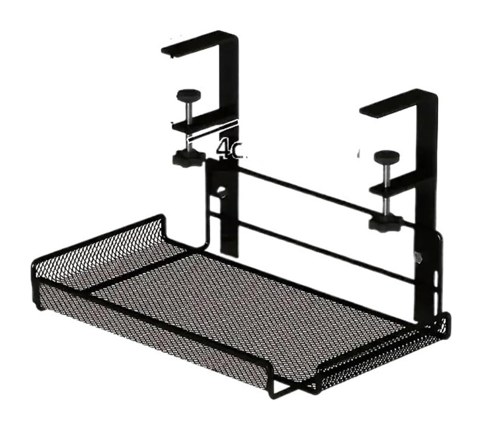 Vassoio for la gestione dei cavi sotto scrivania in metallo | Nero Bianco Regolabile S e L: Gestione dei cavi sotto la scrivania for l'ufficio in casa(Adjustable-s-black)