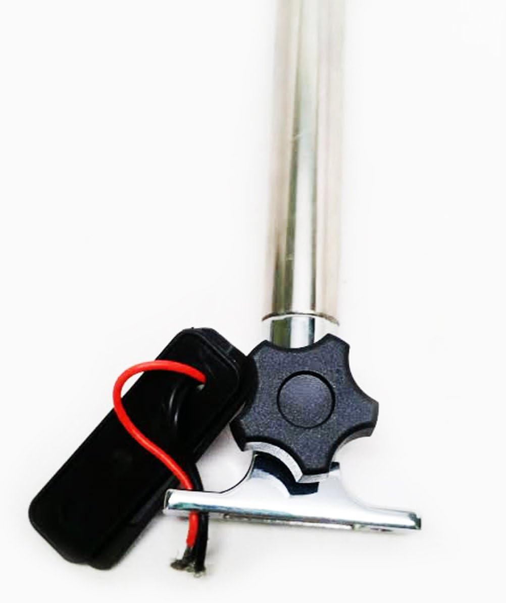 Pactrade Marine Boat Warm White 11" Foldable Dual Mount Anchor Stern Light Aluminum Pole for Boat Yacht Pontoon