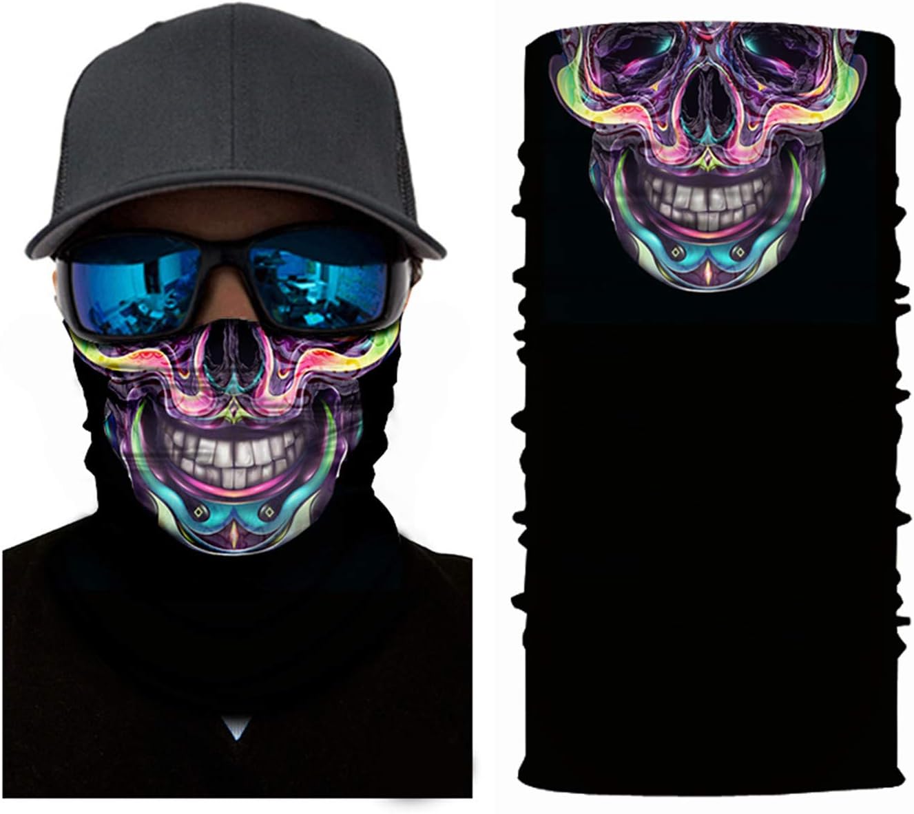 3D Multifunctional Protective Face Mask Cycling Scarf Outdoor Face Shield Headwear Windproof Hiking Headband Running Head Wrap Skiing Warm Neck Gaiter Snowboarding Bandana Balaclava UV Protection 005