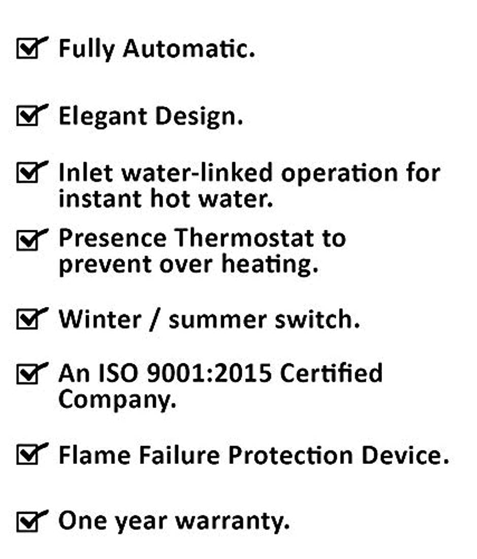 Buy ACTIVA Aqua Gold Pure Copper Tank 6 ltr Instant Gas LPG Water Heater  with Anti Rust Coating Geyser ISI Approved Save Your Geyser from Corrosion  by Water (Silver Metallic) 1 Year