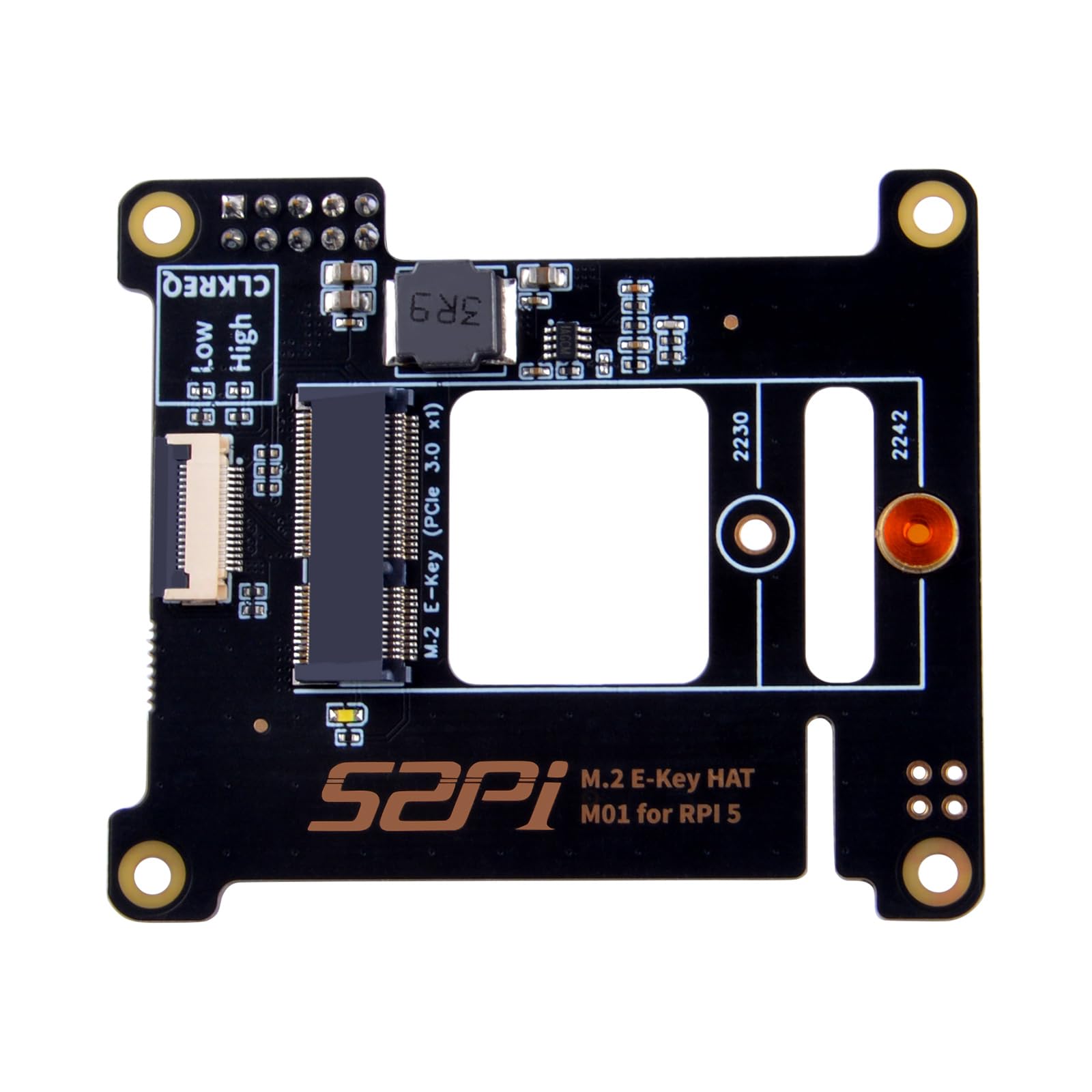 GeeekPi M.2 NVME M-KEY PoE Hat met officiële Raspberry Pi Active Cooler voor Raspberry Pi 5, ondersteunt M.2 NVMe SSD 2230 2242