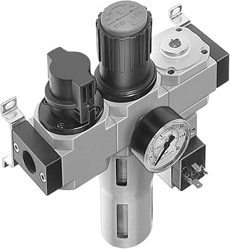 HEXEH Air Source Treatment Unit Combination LFR-3/8-D-MIDI-KF 185773 LFR-3/8-D-MIDI-KF-A 185774 for Industry, Manufacturing, Machinery, Etc. Size 185773