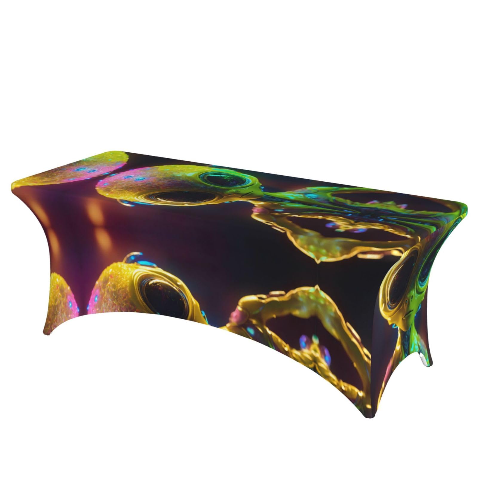 Housse extensible 1,8m Alien Planet EdWal pour table rectangulaire
