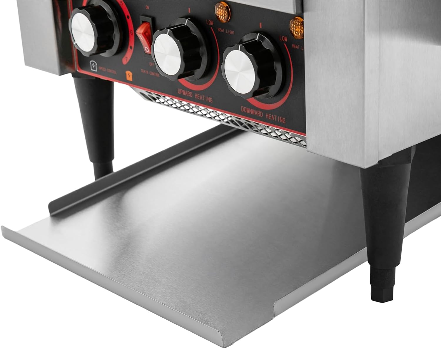 Conveyor Toaster 300 Slices/Hour, 1900W Heavy Duty Stainless Steel Industrial Conveyor Toaster, Restaurant Conveyor Toaster, Countertop Electric Restaurant Equipment for Restaurant or Bakery