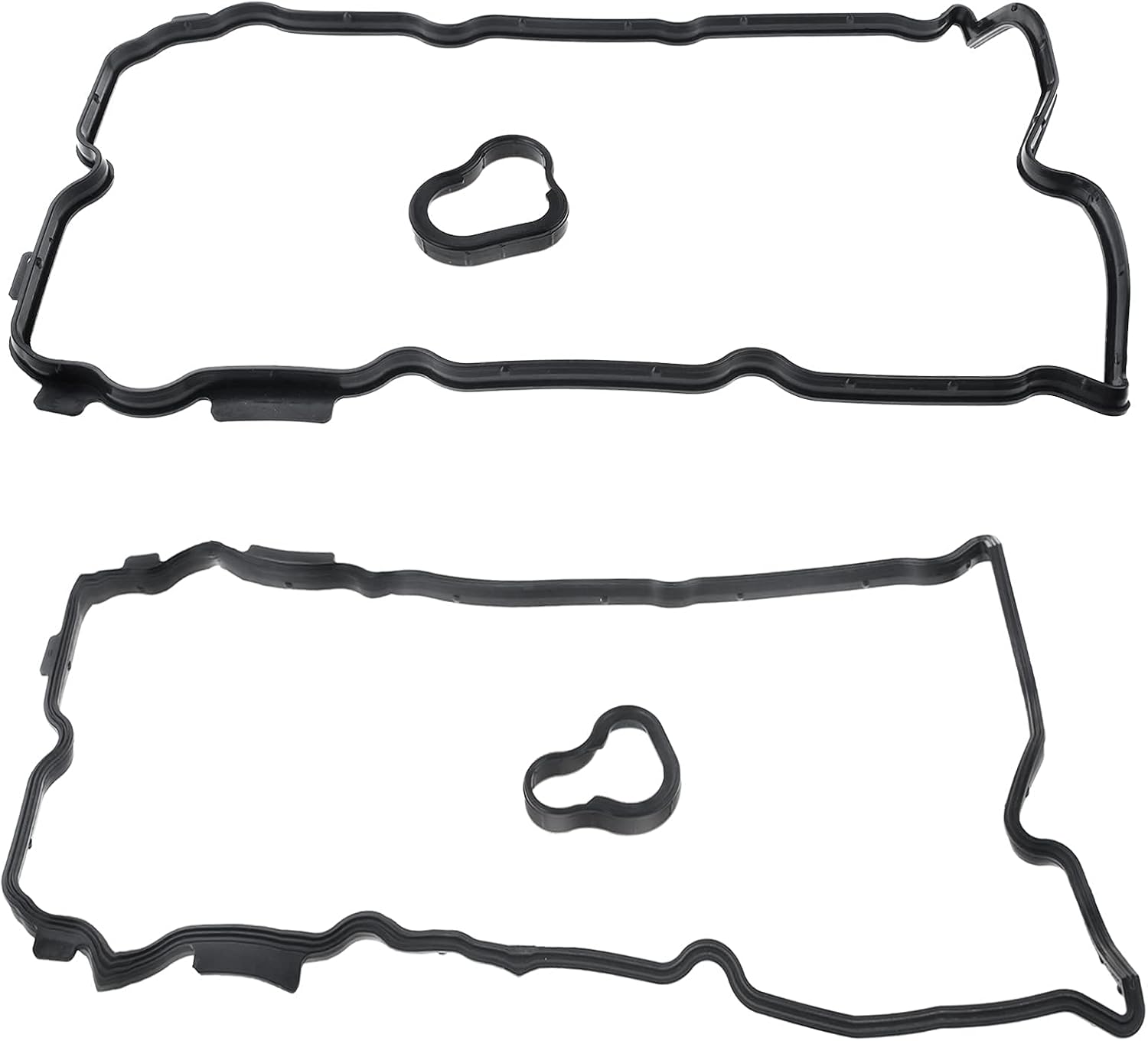 Set of 2 Left and Right Side Engine Valve Cover with Gasket Replacement for Nissan Murano 2009-2014 Quest 2011-2014 V6 3.5L
