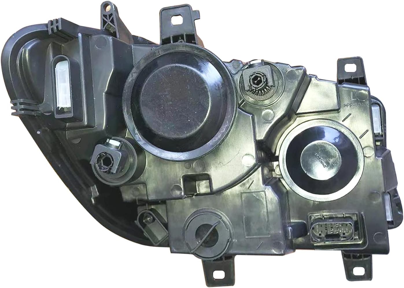 Replacement Headlight Chrome Trim Driver Left Side Headlamp Complete Assemble For Mercedes-Benz Sprinter Freightliner Sprinter 1500/2500/3500 Cargo From 2019 to Onward