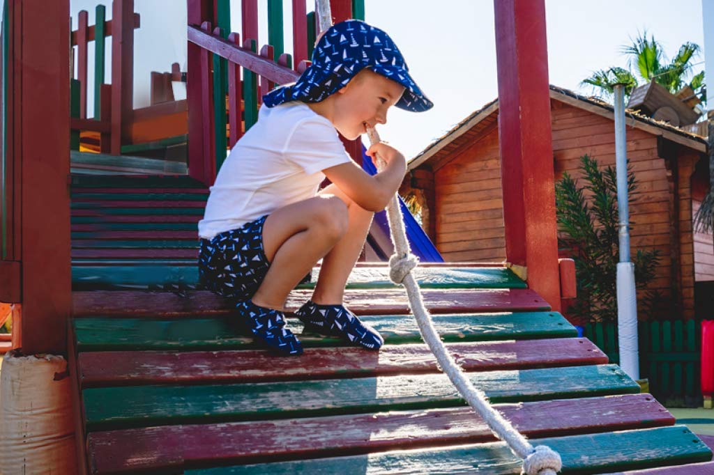 Slipstop Dziecięce buty plażowe, antypoślizgowe, baletowe, buty do pływania, na urlop, do jogi, basenu, akwarium, dla dziewcząt i chłopców, zielone/kolorowe, różne rozmiary