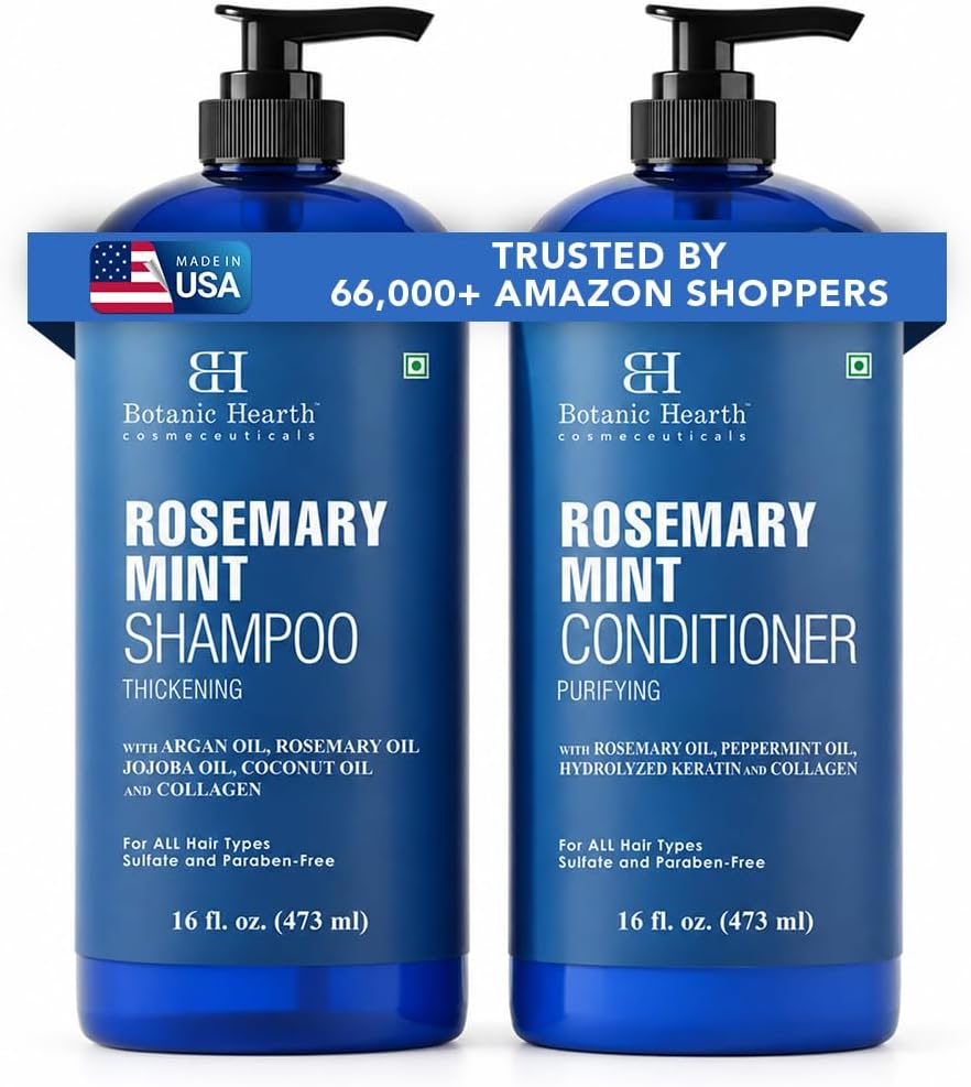 Botanic Hearth Rosemary Mint Shampoo and Conditioner Set - 16 fl oz Each