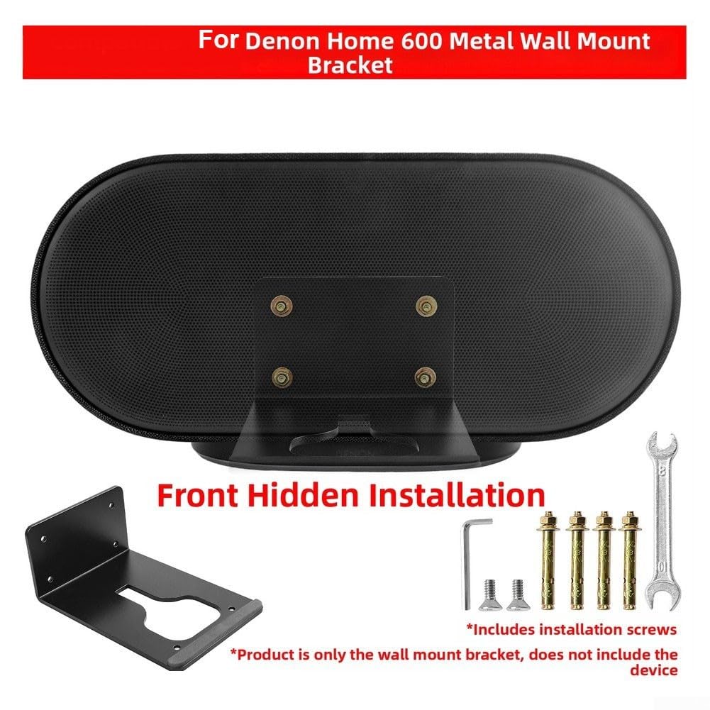 Uchwyt ścienny głośnika do głośnika DENON Home 600, metalowy wspornik łatwy montaż DIY oszczędzający miejsce uchwyt ścienny stojak