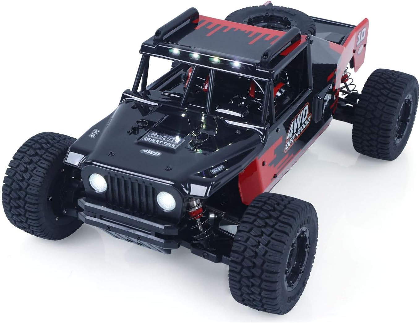 TOUCAN RC HOBBY 16.5 Inches 1/10 Remote Control Desert Truck 4WD Electric RC Off Road Vehicle 3650 Brushless Motor Shock Towers Metal Chassis