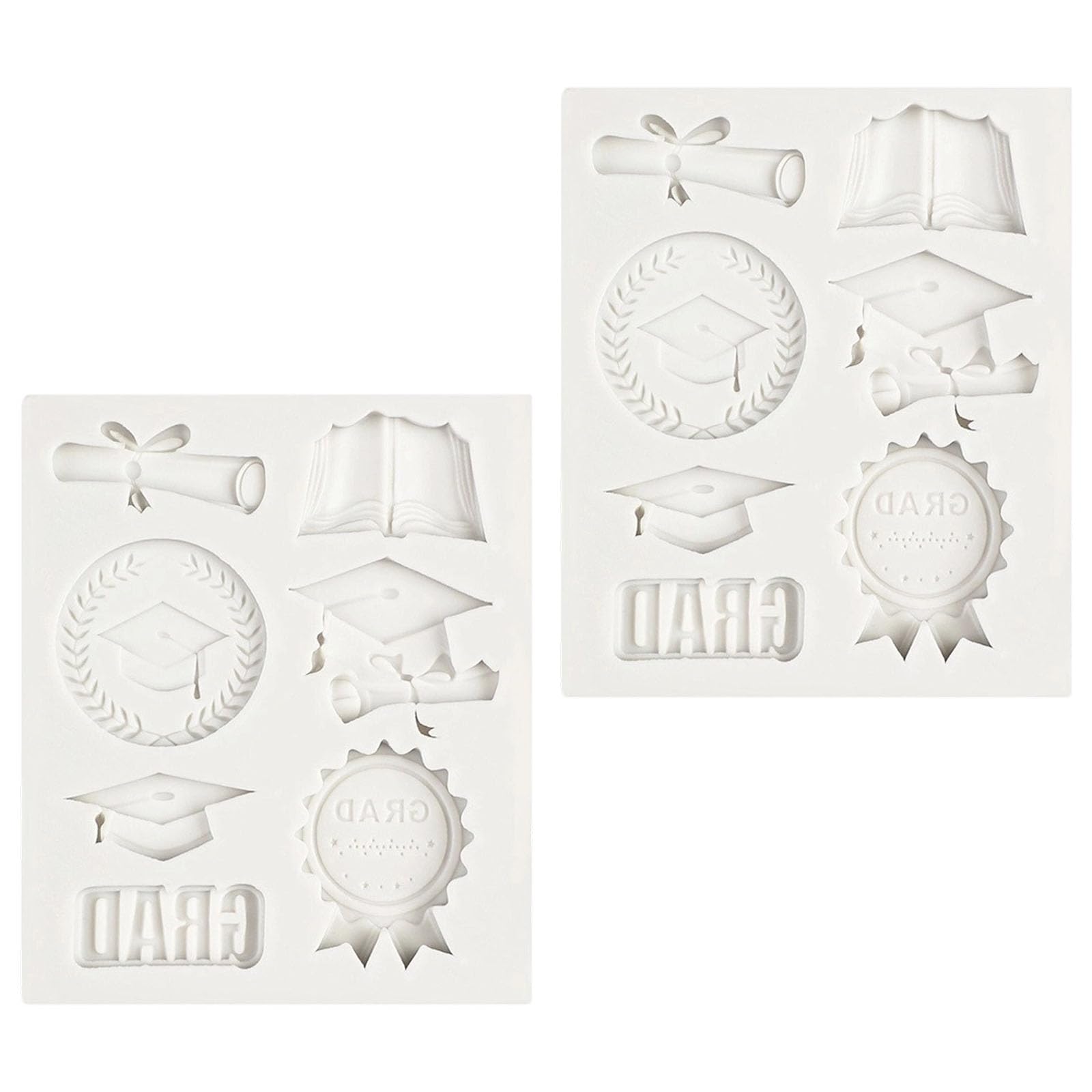 Kalttoy Food Grade Silicone Doctor Hat Chocolate Molds Tradition Cake Decoration Molds for Graduation Themed Dessert Release Baking Mold