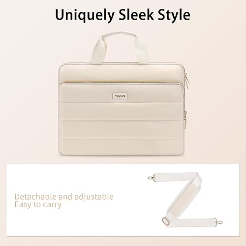 Miniatura 5 de MOSISO Bolsa de hombro para laptop, de 15 a 15.6 pulgadas, compatible con MacBook Pro de 16 pulgadas, HP, Dell, Lenovo, Asus, funda horizontal de