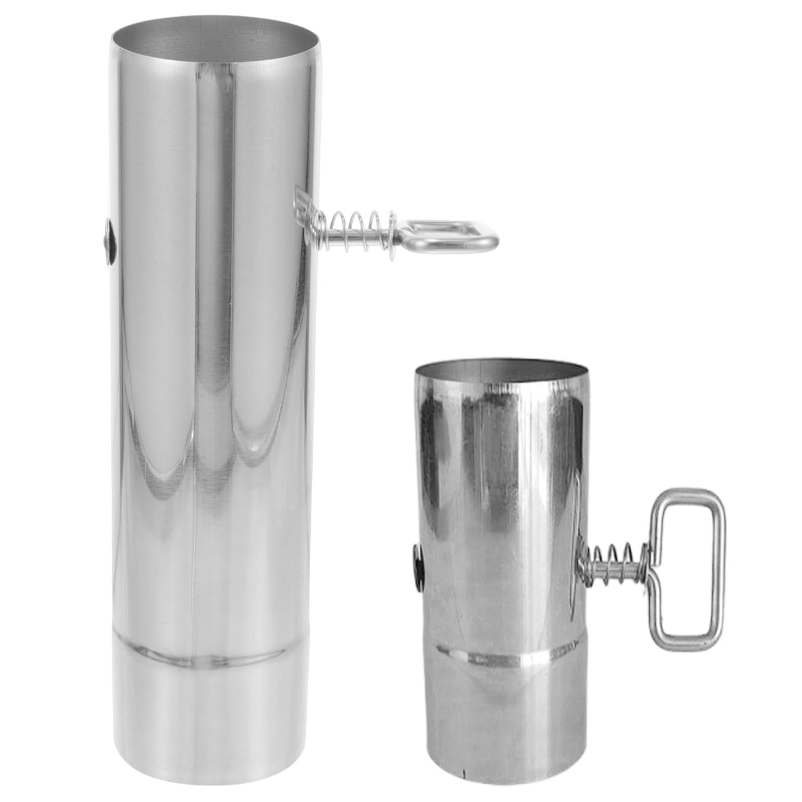 Artibetter 2 Pezzi Tubo per Stufa a Pellet: Tubo Canna fumaria per Stufa da Campeggio con serranda, di Ventilazione in Acciaio Inossidabile per cappe aspiranti e Accessori per caminetti da Esterno.