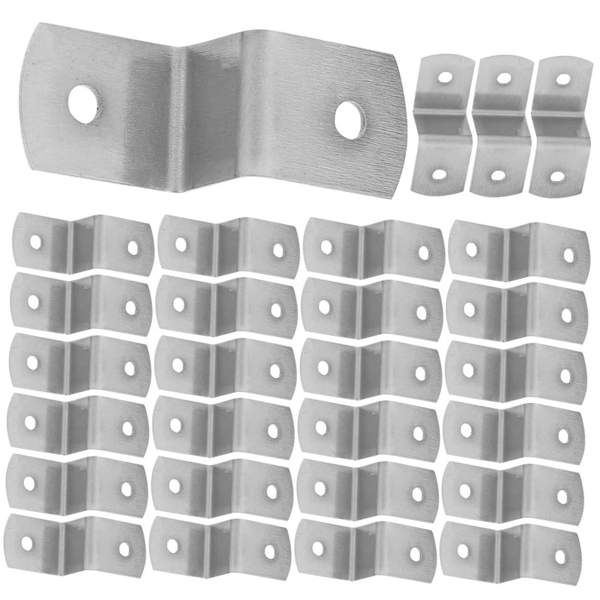 Clips Z en fer GALPADA pour encadrement de photos et fixation de table - Lot de 150