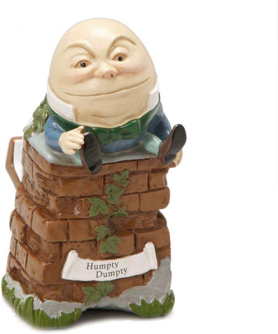 Seto CraftAlice in Wonderland SR-0783 Humpty Dumpty Smartphone Stand, Brown, Size: W 3.1 x L 3.9 x H 5.6 inches (7.8 x 9.8 x 14.2 cm)