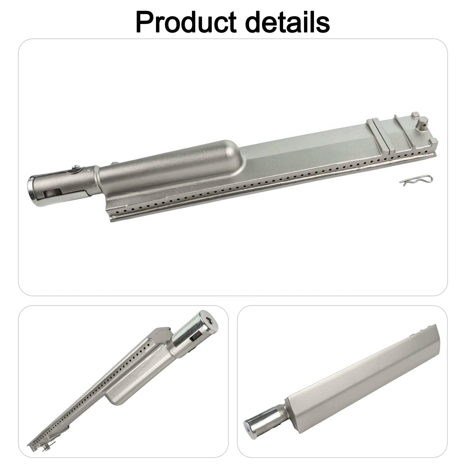 Bruciatore per barbecue in acciaio inox 304, 40,6 x 78,7 x 53,3 cm, ricambio 16516 26106, propano e gas