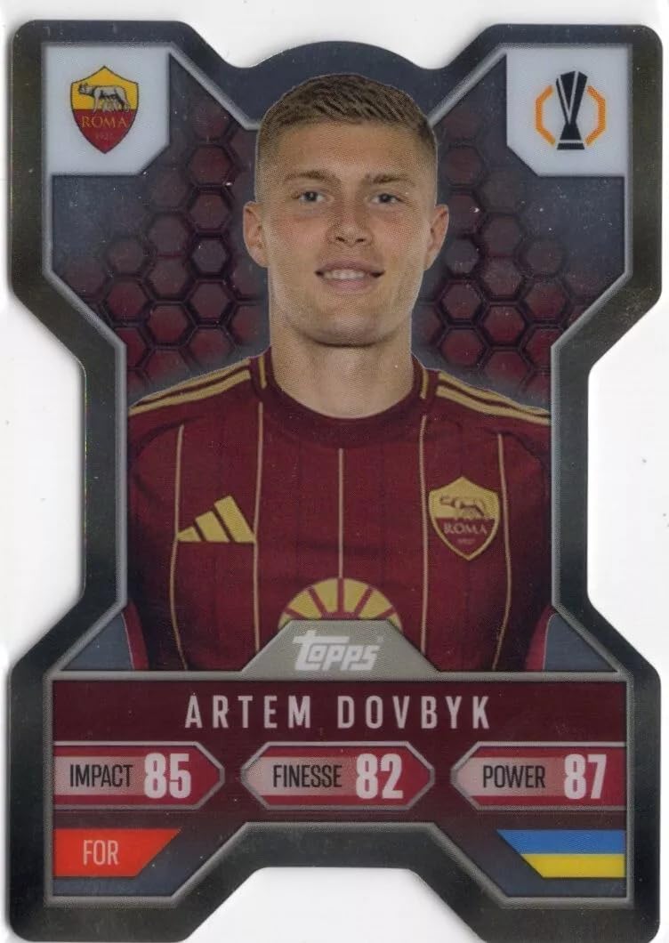 Match Attax Extra 2024 2025 Artem Dovbyk Chrome X Trading Card
