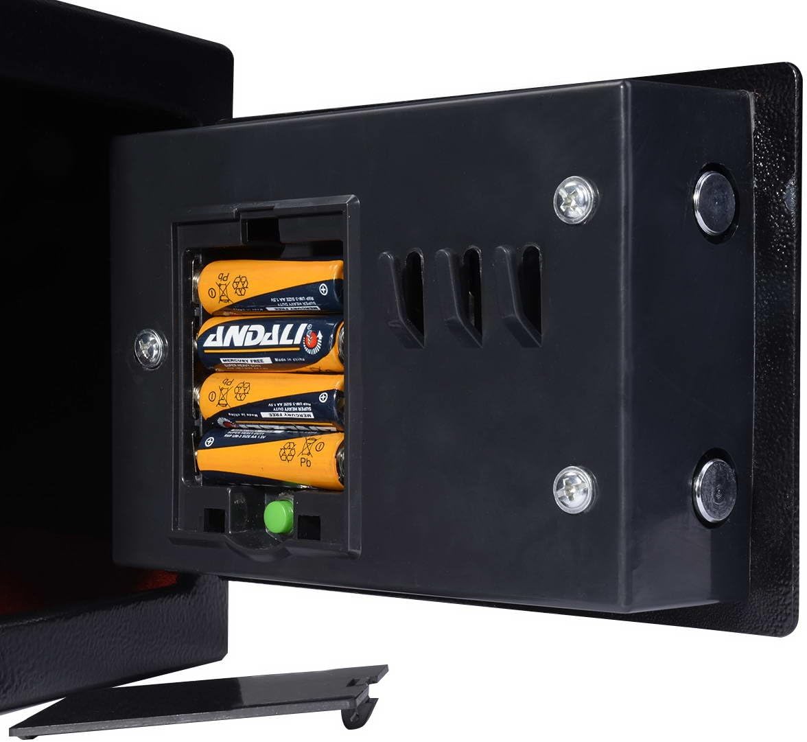 Safstar Electronic Digital Security Lock Box Wall Cabinet Safe for Jewelry Cash Valuable Home Office Hotel