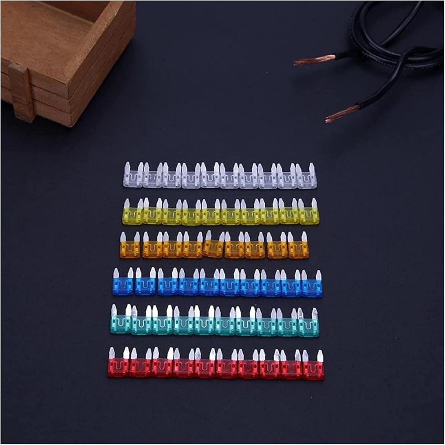Fuse 60pcs Auto Car Truck Small Size Mini Blade Assortment Set 5/10/15/20/25/30A Mixed Cars Safety Fuses Accessor kit