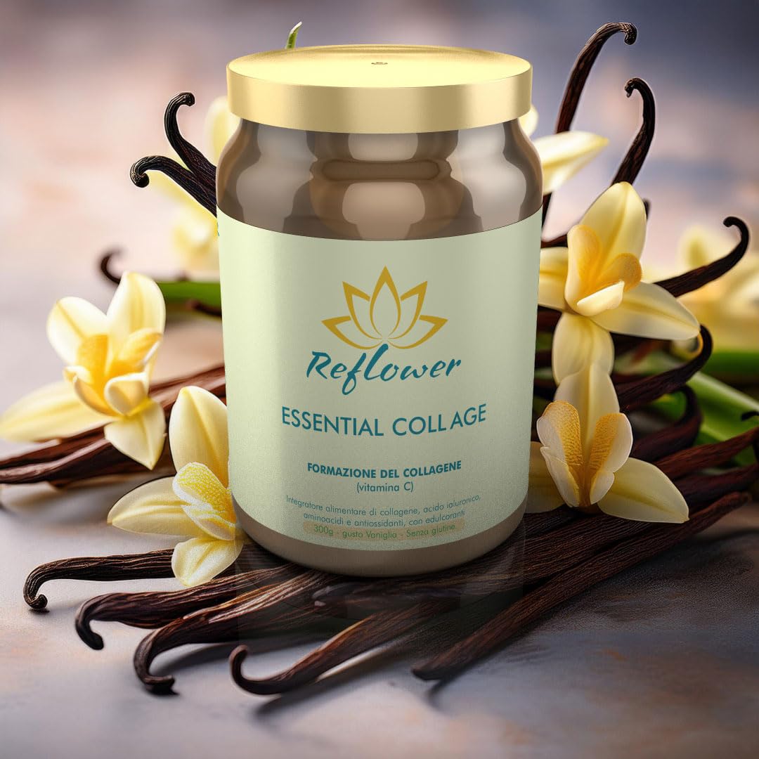 Reflower - Essential Coll Age vaniglia 300g - Integratore di collagene e antiossidanti