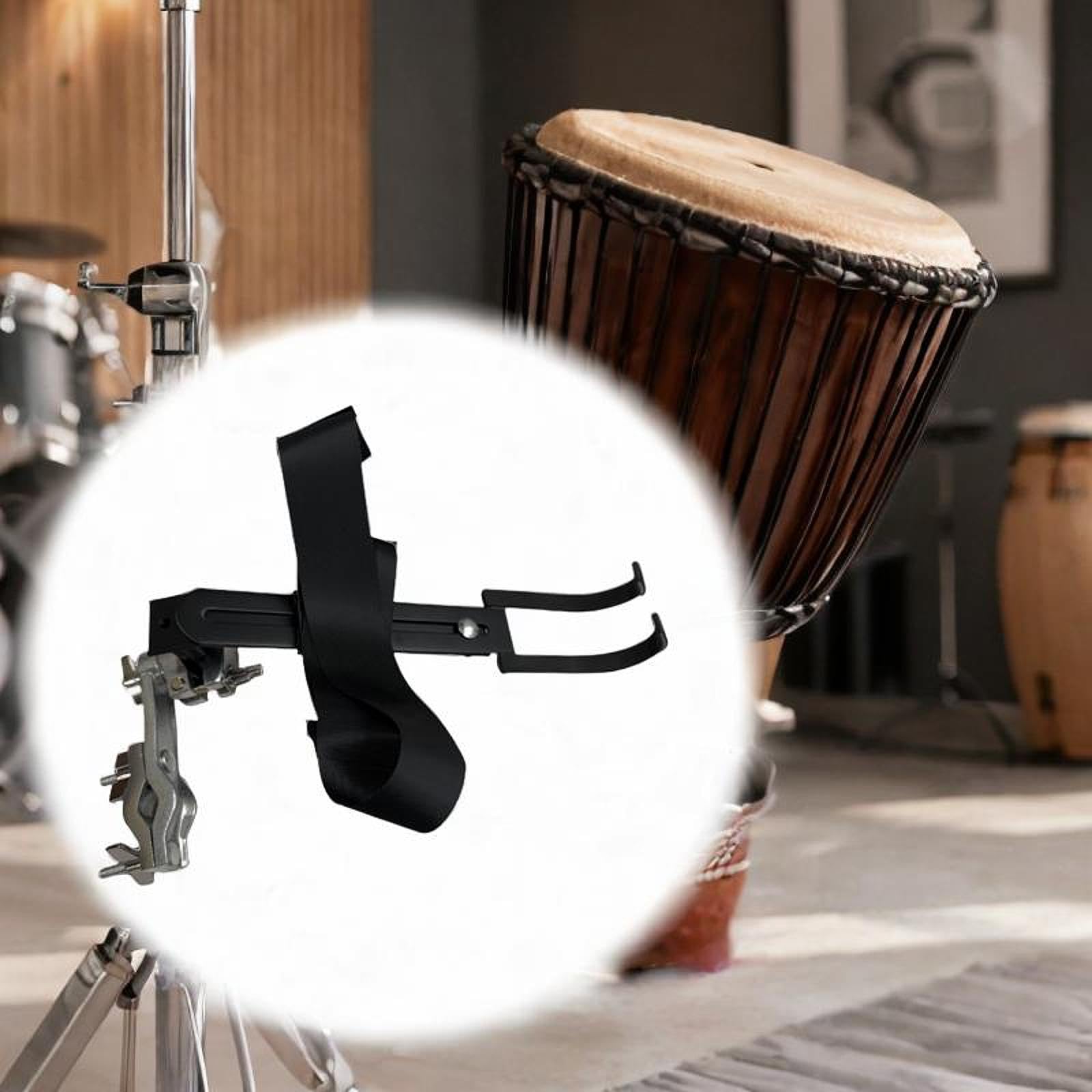 Supporto per Batteria Regolabile, Accessori per Strumenti Musicali, Supporto per Batteria, con Clip Rotante