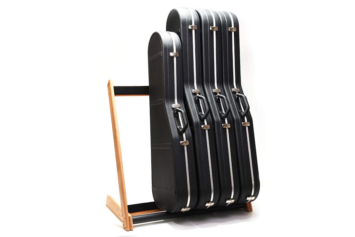Ruach GR-2 Gitarrenständer für Gitarren und Koffer, personalisierbar, 5 Wege, Kirsche