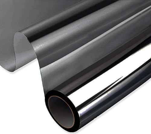 Myuilor - Película de privacidad diurna para ventana de espejo de una vía, bloquea el sol, control de calor, película antireflectante, tintado