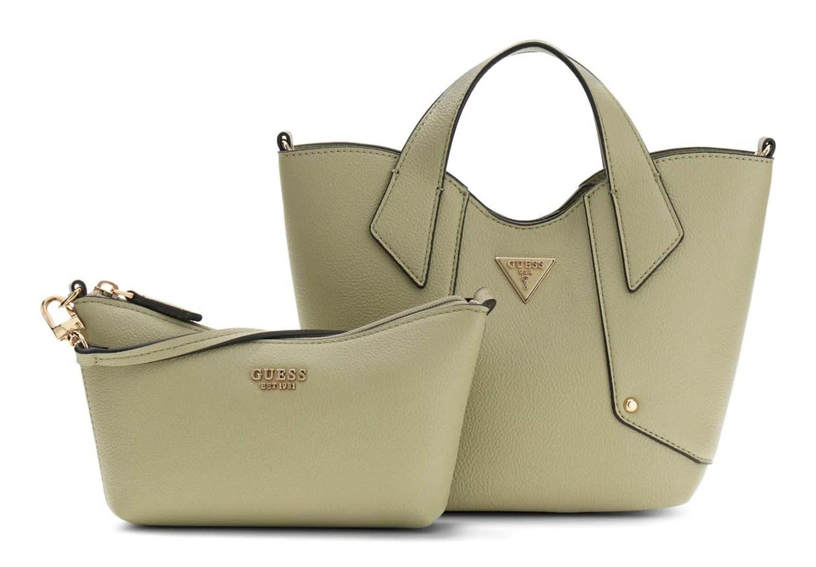 Sac à main GUESS Darcy Mini Tote gris-vert : l'élégance compacte