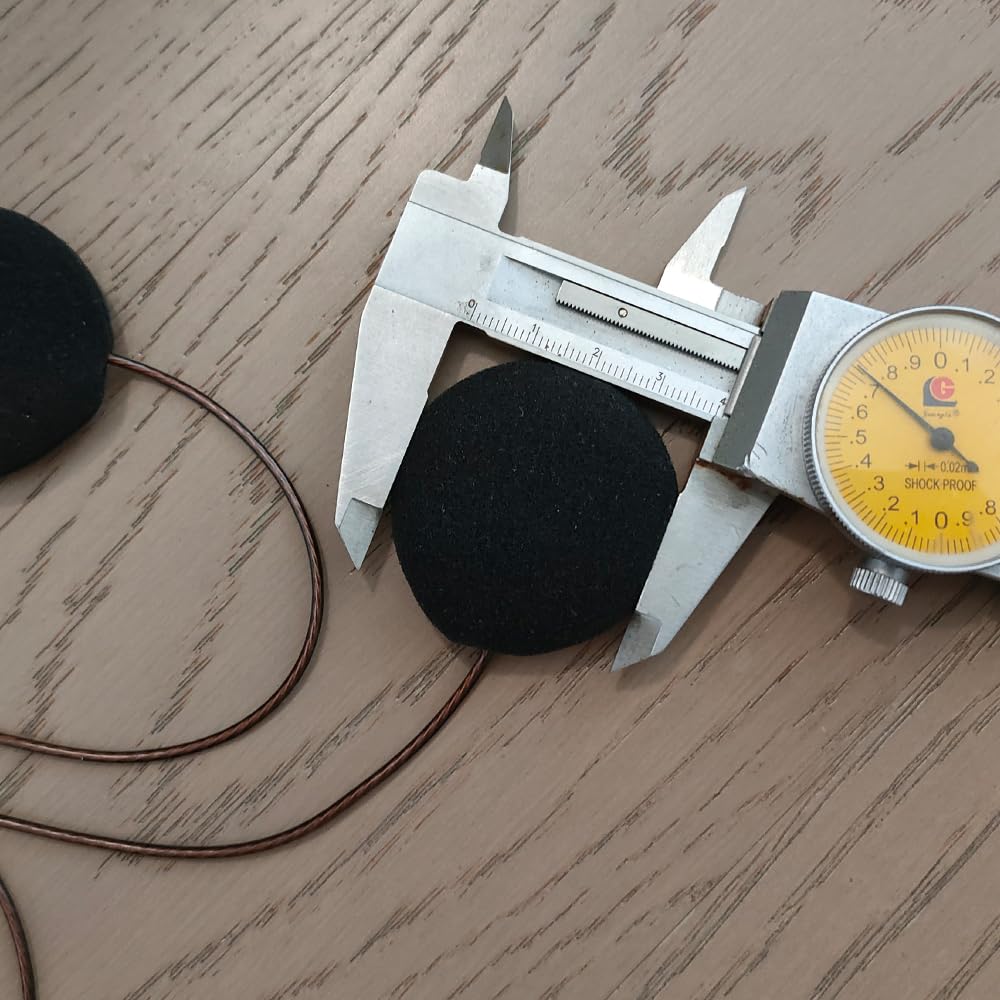 Ride-VOICEPRO Helmet Speaker: Vocal Clarity, Enhanced Magnet, 3.5mm AUX Connectors(Ride-VOICEPRO (40MM))