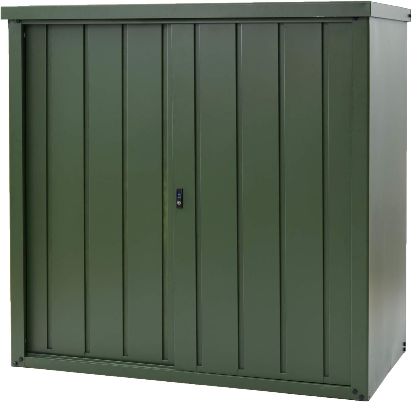 Yamazen DSLB-1515 (OD) Garden Master Storage, Outdoor Storage, Stylish, Large, Width 59.1 x Depth 29.5 x Height 60.9 inches (150 x 75 x 154 cm), Keyed, Fall Prevention Design, Movable Shelf Board