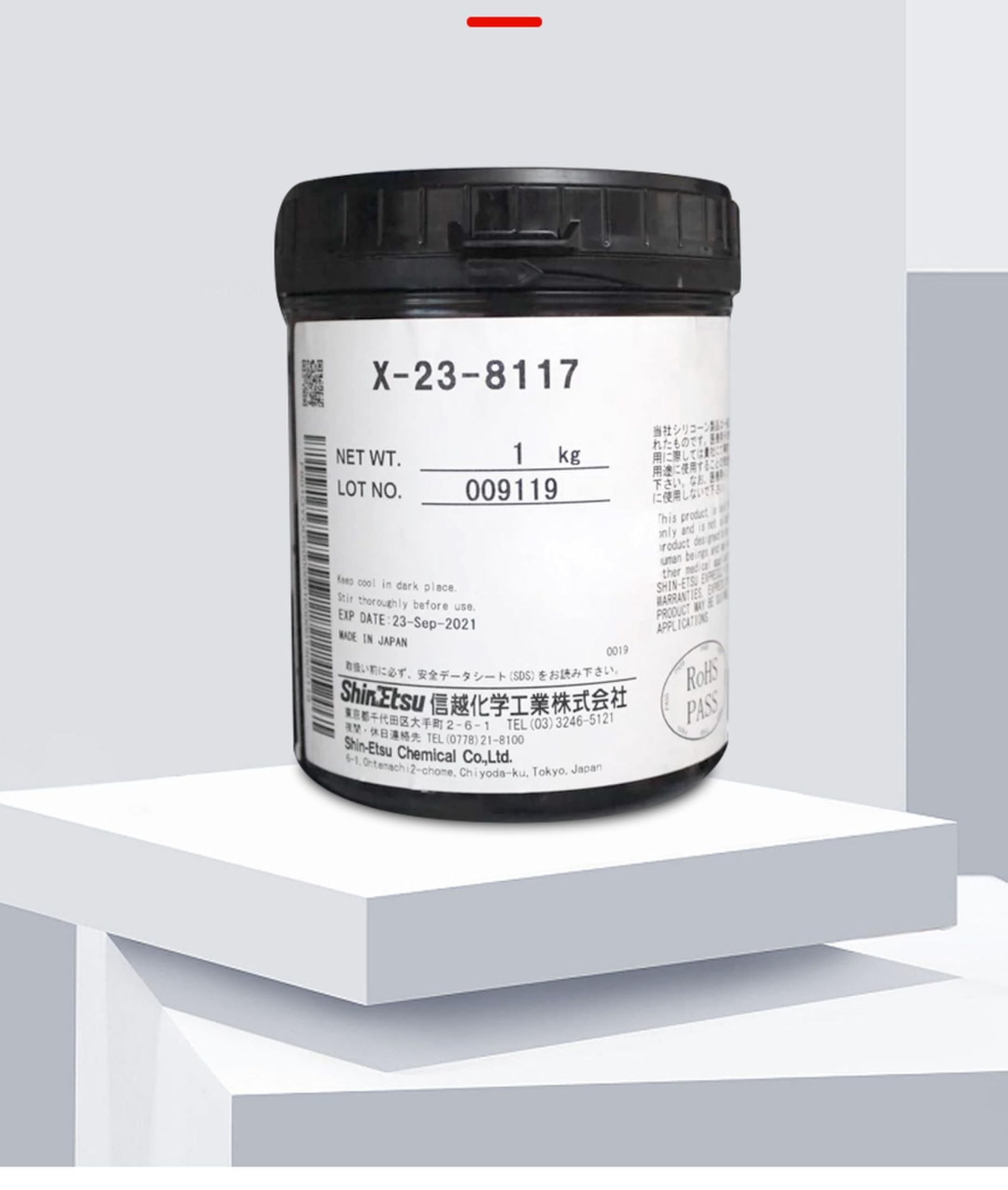 Shin-Etsu X-23-8117 grasa térmica 1 kg | Pasta de disipación de calor para CPU, GPU y portátiles de alto rendimiento