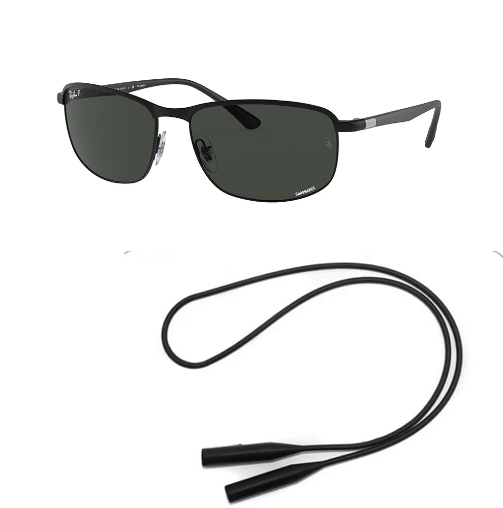 Ray-Ban サングラス RB3671CH 186/K8 Ray-Ban RB3671CH Sunglasses Bundle: RB 3671CH 186/K8 Black