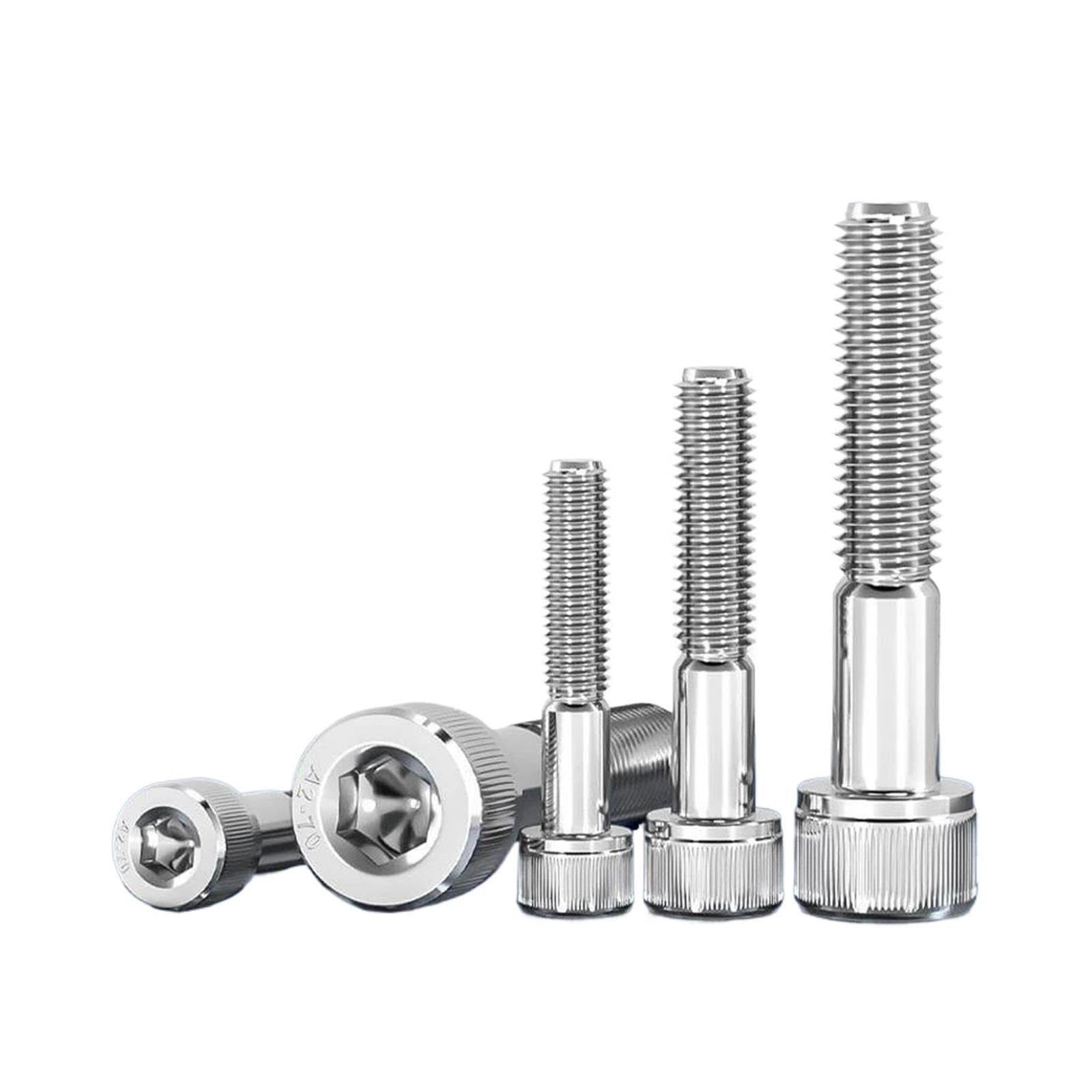 316 Stainless Steel Hex Socket Cap Half Thread Bolt M4-M12