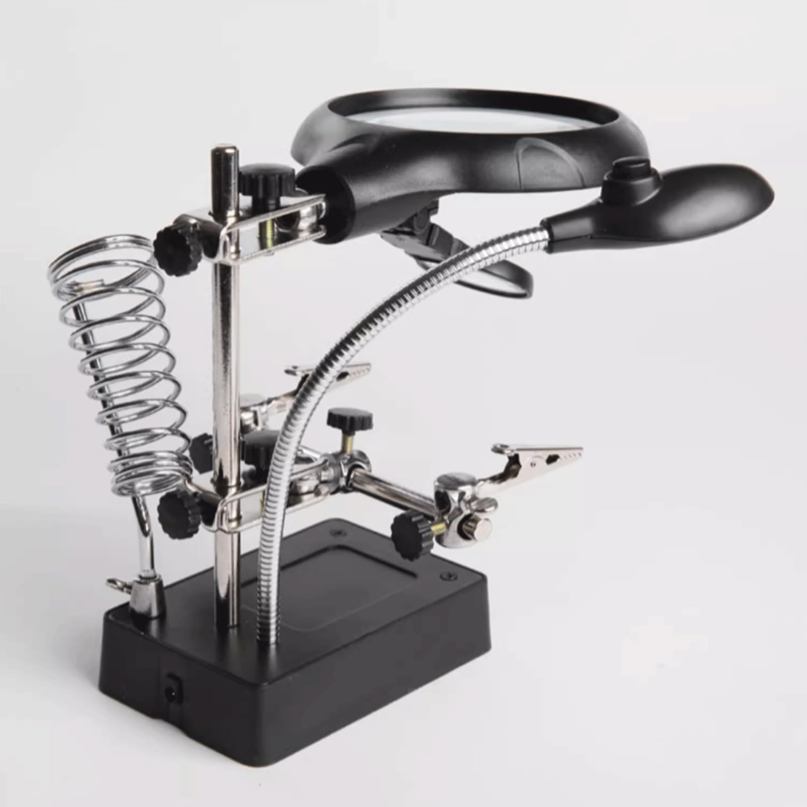 DOUKI Lupa de micrograbado, Lupa de Escritorio, 3 Gafas, Lupa con Base Pesada Utilizada como Reloj, reparación de teléfonos móviles