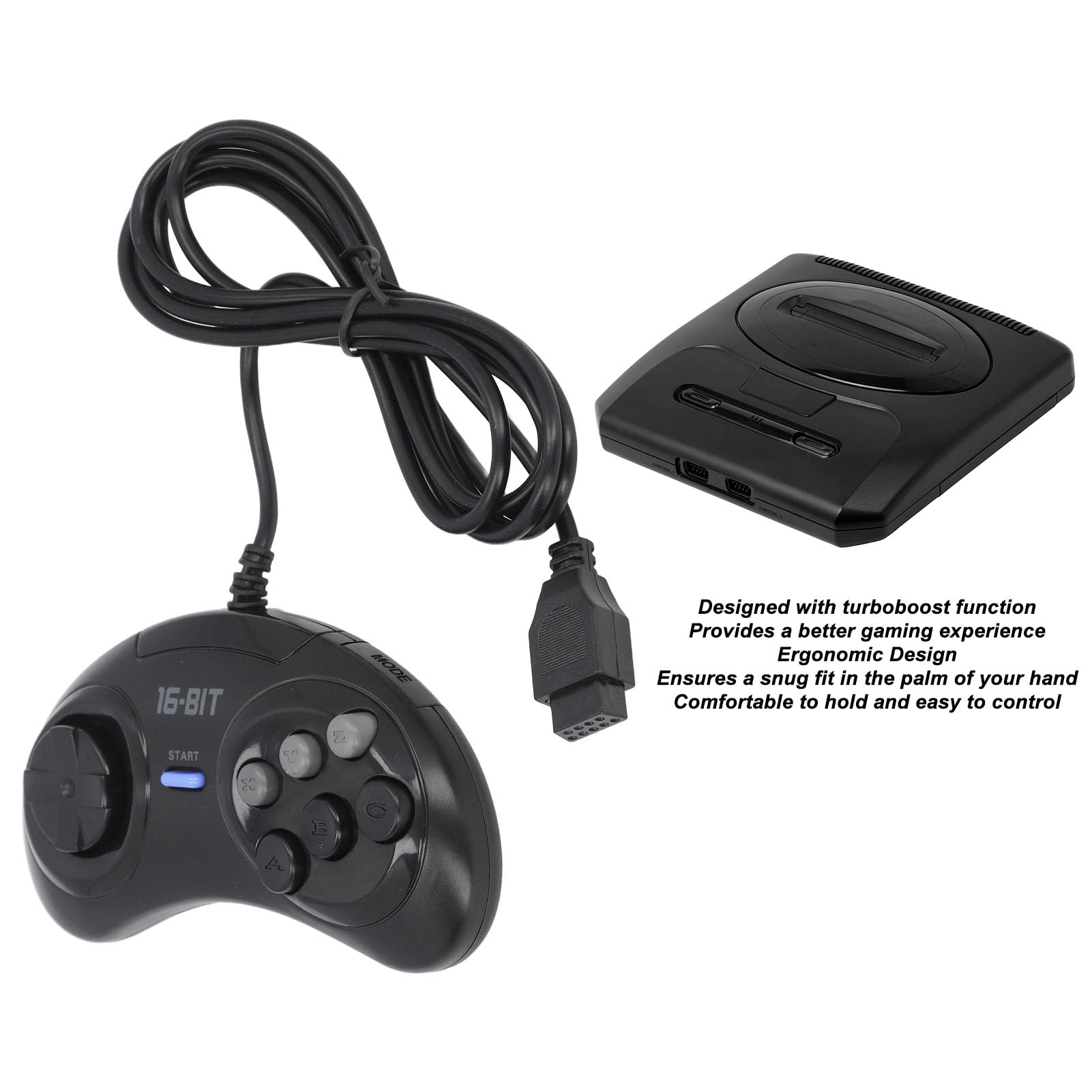 Amazon.co.jp: 9ピン16ビットゲームコントローラー、 Genesis用プラグ