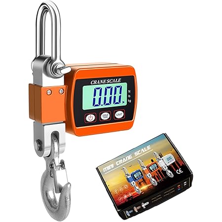 Digitale Hängewaage 0.05-500kg - Elektronische Kranwaage Mit LCD Display Für Industrie & Outdoor