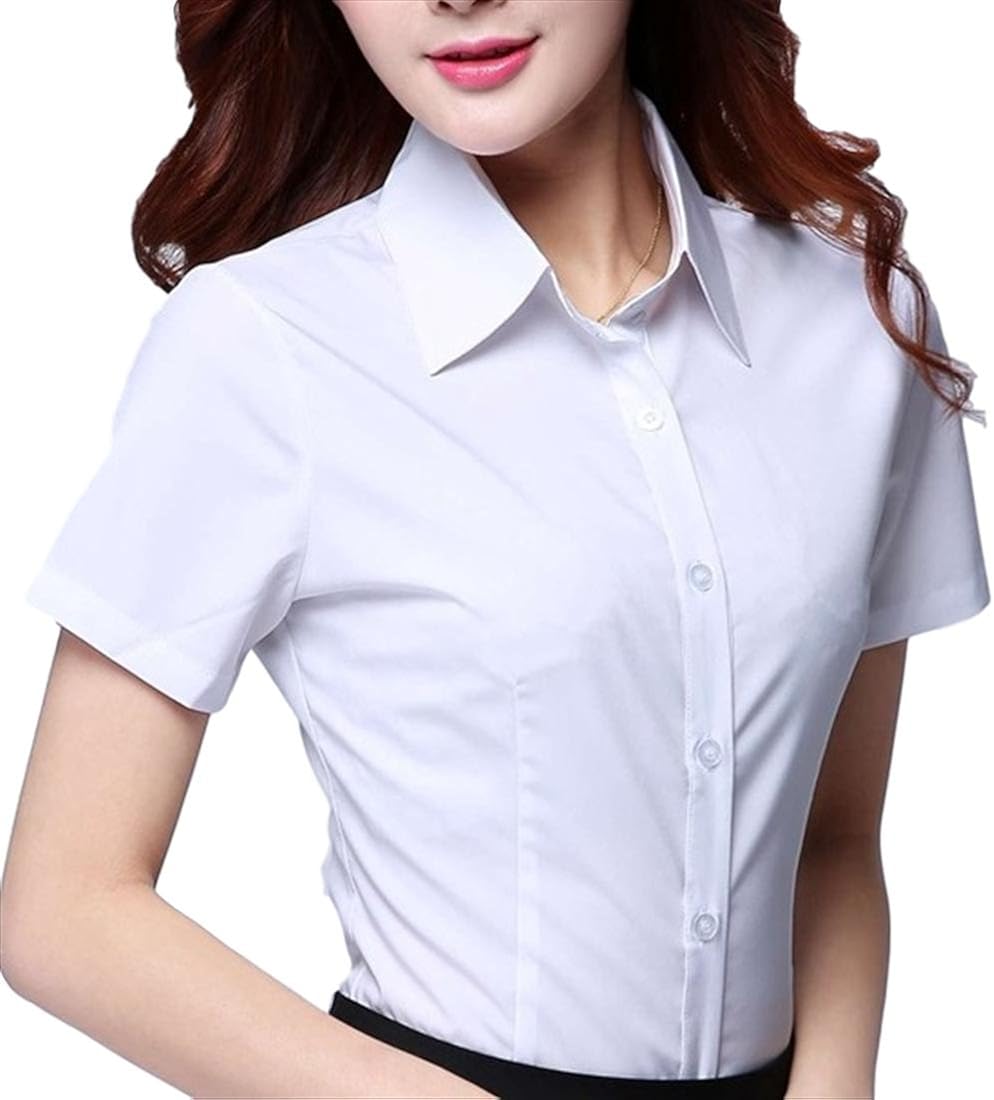Amazon (フムフム) fumu fumu ワイシャツ レディース 白 半袖 シャツ カッターシャツ トップス (07. ホワイト 4XL) シャツ・ブラウス 通販 Amazon (フムフム) fumu fumu ワイシャツ レディース 白 半袖 シャツ カッターシャツ トップス (07. ホワイト 4XL) シャツ・ブラウス 通販