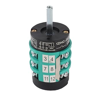 Forward Reverse Switch, Tire Changer Machine Motor Switch 380V 20A with Turn Table Pedal, Duty ABS Material -Scratch, Compatible with Tire Changer Machines OE Replacement