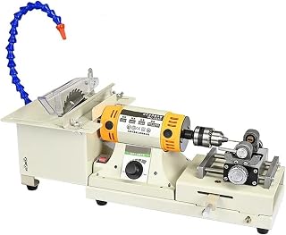 YPMart 220 750W 5 in 1 Multifunctional Desktop Polishing Machine Jade Carving Grinding Cutting Machine Round Bead Punching Machine for Car Boat Sanding Polishing Waxing