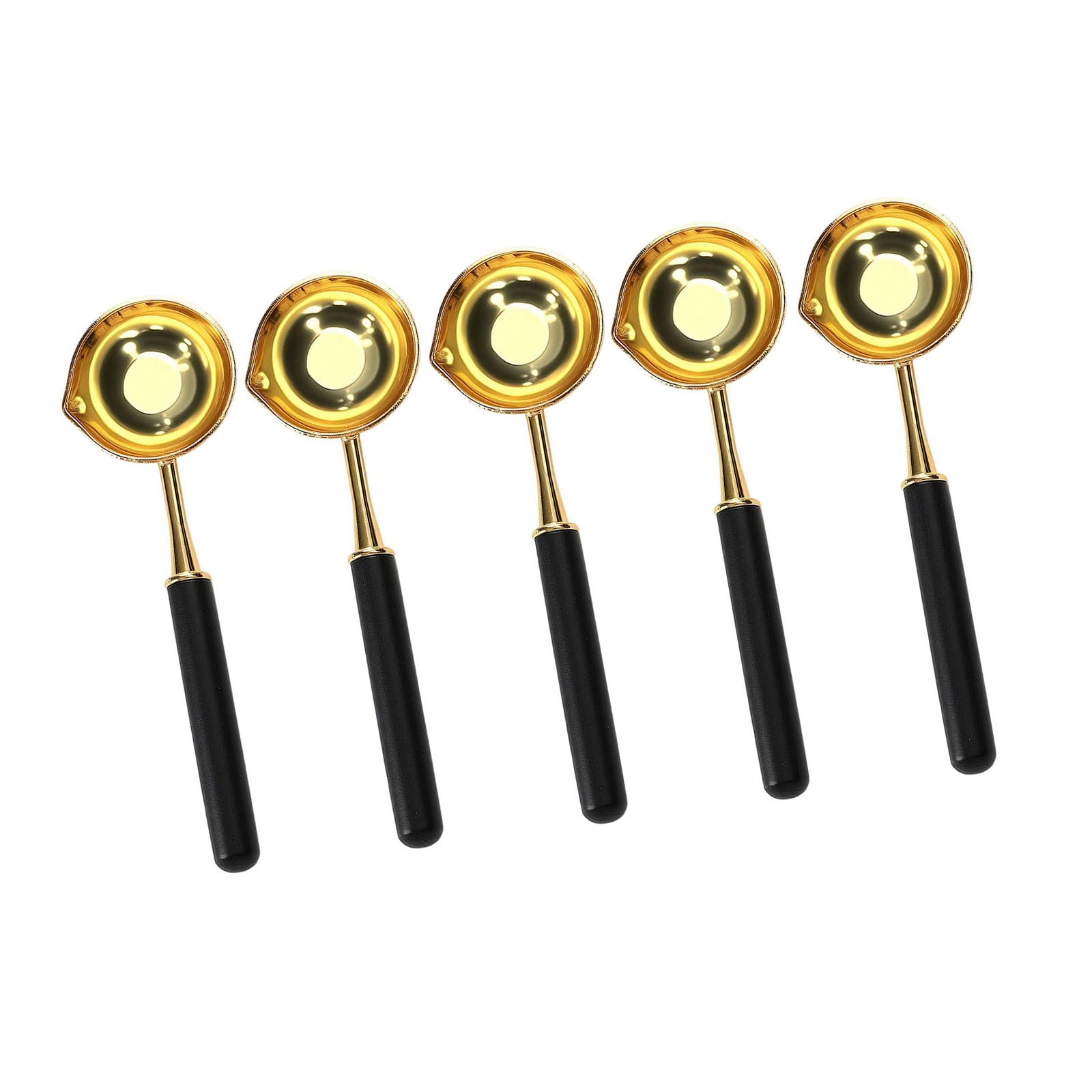 YWLUUOO 5 Pcs Waxed Spoon Sealing Spoon Waxed Sealing Stamped Melting Seal for Wedding Envelope Party Invitation Seal