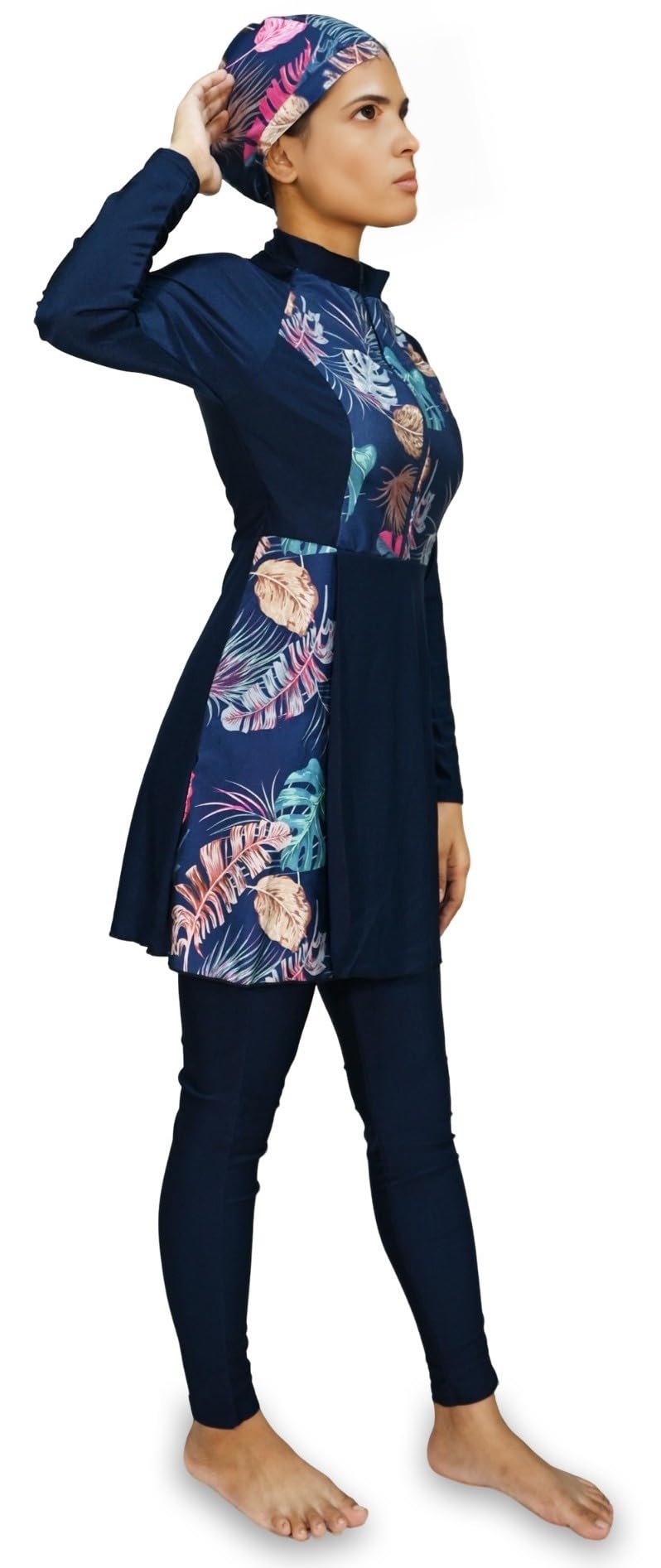 Burkini Floreale Modesto e Completo con Gonna