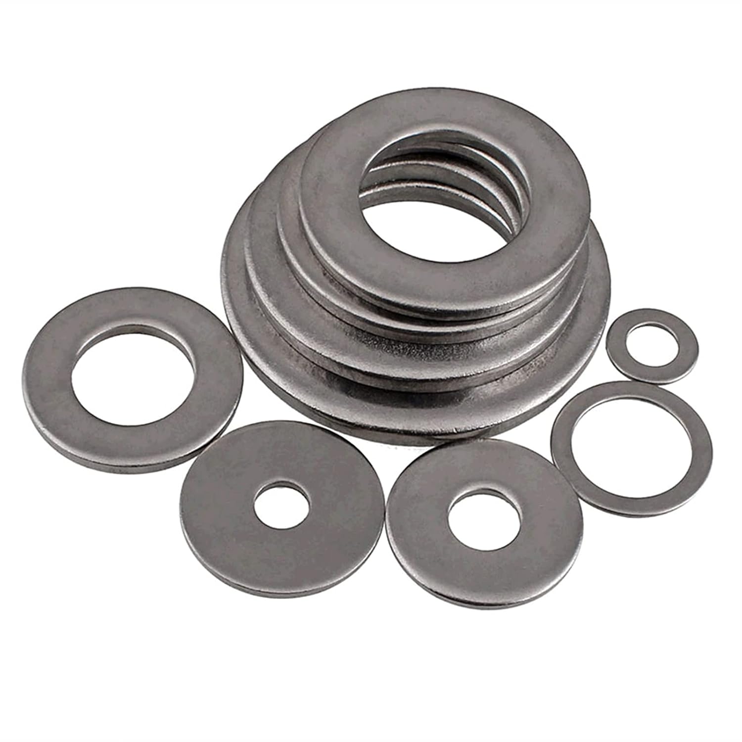 Stainless Steel Flat Washers, 304 Stainless Steel Flat Washers M12 M14 M16 M18 M20 M22 M24 M30 Pack of 24(5PCSM12X24X2)