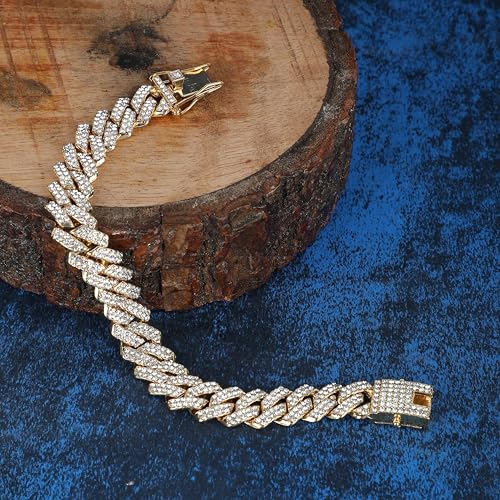 Image of Fashion Frill Bracelet For Men Women American Diamond Studded Bracelets For Women Girls Men Boys Jewellery
