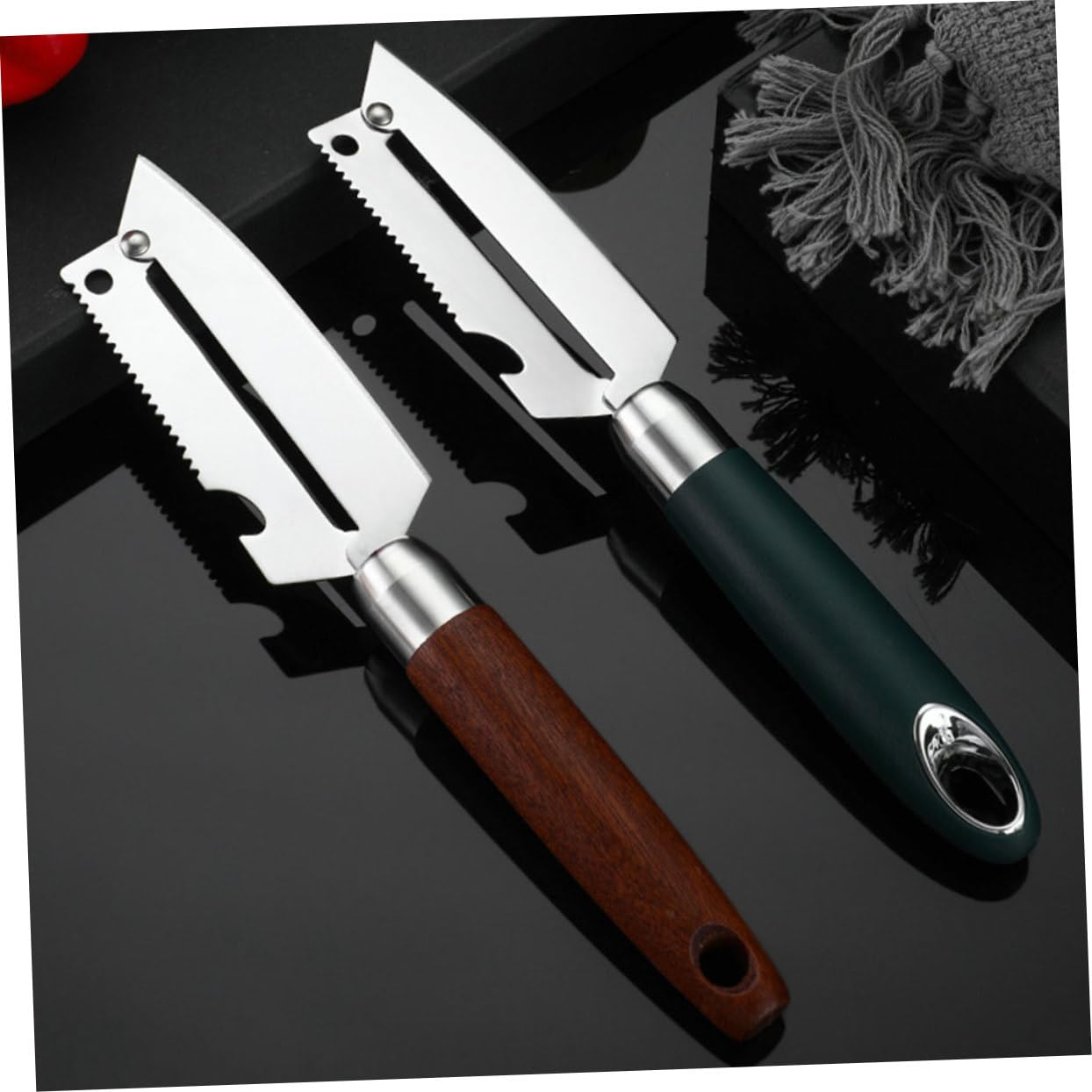 TOPBATHY 5 Pièces Éplucheur INOX raclettes de ménage broyeur de légumes éplucheurs manuels epluche Legume Peeler Legume éplucheur de Pomme de Terre éplucheurs de légumes pour PP