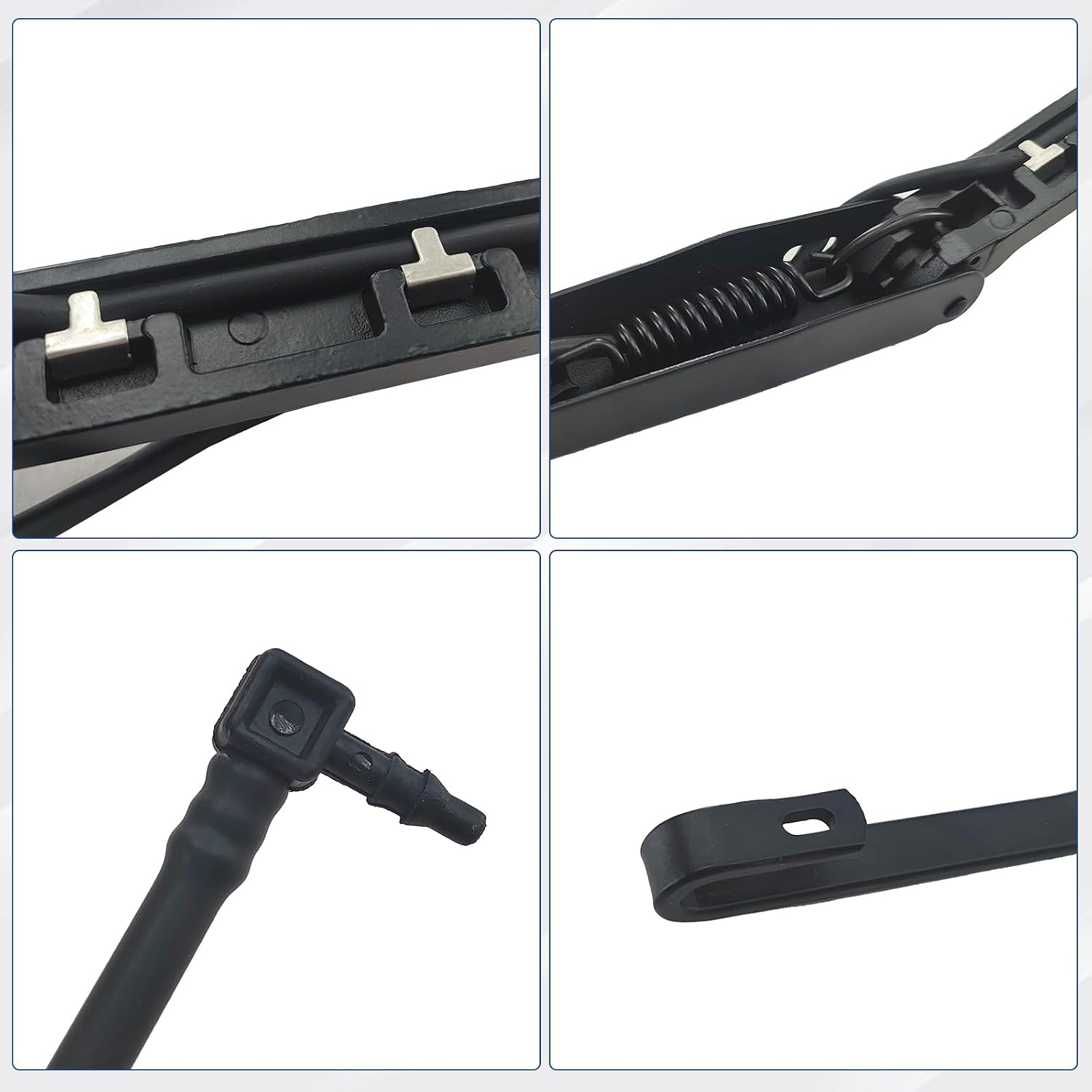 Windshield Wiper Arms Pair - Compatible with 2002-2006 Cadillac & 2002-2007 Chevy Silverado/GMC Sierra - Replaces 42547 42694 15829648 15139553 88958115 (Driver & Passenger Side)