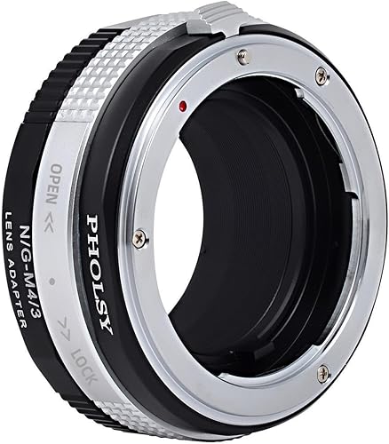 Miniatura 5 de Lens Mount Adapter with Aperture Control Ring Compatible with Nikon G (F AI AIS D AFS) Lens to Micro Four Thirds (M43 Micro 43 MFT) Mount Camera