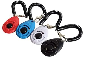 4 Pack Dog Training Clicker with Wrist Strap