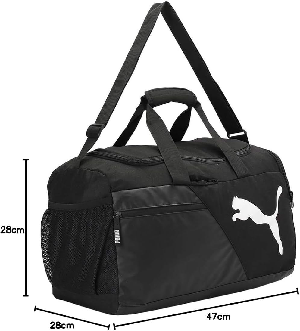 Puma polyester 28 Cms Duffle Bag(7837802_Black_X_White) : Amazon